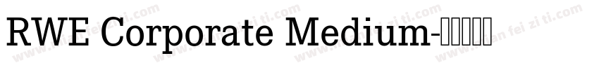 RWE Corporate Medium字体转换